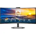 Philips 34E1C5600HE - 5000 Series - LED-skjerm - kurvet - 34 - 3440 x 1440 WQHD @ 100 Hz - VA - 300 cd/m² - 3000:1 - 4 ms - HDMI, DisplayPort, USB-C - høyttalere - svart