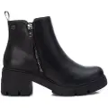 Refresh for woman. 17105401-NEGRO Low black ankle boots -Height 6cm heel (37), 5 to 8 cm, Zip, Casual, Imitation leather
