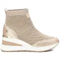 Xti for woman. 14240502-BEIGE Ankle boots 142405 brown -Heel height: 5cm (41), Fabric, 3 to 5 cm, Casual