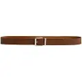 Gant for man. 9940157 Brown Logo leather belt (90 cm), Casual, Classic
