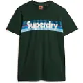 Superdry Retro Stripe Logo Kortarmet T-skjorte