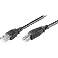Goobay USB-A <-> USB-B 2.0 - 0.25m - Svart