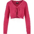Urban Classics Tied Cropped Feather Cardigan