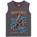 Superdry Tattoo Rhinestone Tank Ermeløs T-skjorte