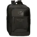 Pepe Jeans unisex. 7062541 Bromley 15,6" computer backpack three compartments black (OSFA), Casual, Polyester
