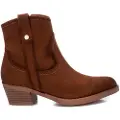Xti for woman. 14203901-CAMEL Ankle boots 142039 brown (37), 3 to 5 cm, Zip, Casual