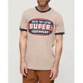 Superdry Ac Ringer Workwear Graphic Kortarmet T-skjorte