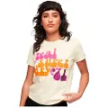 Superdry 70´s Retro Font Graphic Kortarmet T-skjorte