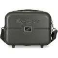 Pepe Jeans unisex. 7693931 Accent ABS trolley toiletry bag anthracite (OSFA), Black, Casual, ABS / Polycarbonate