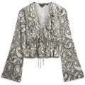 Superdry 70s Pleated Langermet Bluse