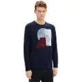 Tom Tailor 1039619 Printed Langarmet T-skjorte