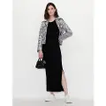 Armani Exchange 8nya93_yjb3z Ermeløs Lang Kjole