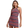 Superdry for woman. W8011412A Vintage Stripe Racer logo dress multicolour (XXS), Casual, Multicolor, Cotton, Sleeveless / Straps