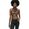 Superdry Cowl Halter Sequin Ermeløs Bluse