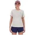New Balance for woman. WT41253 Athletics T-shirt grey (S), Casual, Sport, Multisport, Polyester, Short sleeve