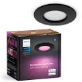Philips Hue White and Color Ambiance Slim - Forenket søkelys - LED - 8.3 W - klasse E - 16 millioner farger - 2000-6500 K - rund - svart