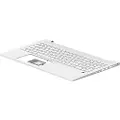 HP - Erstatningstastatur for bærbar PC - med ClickPad - bakbelysning - Tsjekkisk/slovakisk - med toppdeksel