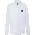Hackett Heritage White Oxford Skjorte Med Lange Ermer