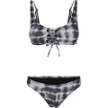 Urban Classics Lace Up Tie Dye Bikini