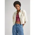 Pepe Jeans Elle Ecru Kortarmet Skjorte