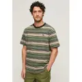 Superdry Relaxed Fit Stripe Kortarmet T-skjorte