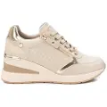 Xti for woman. 14307102-BEIGE Trainers 143071 beige (41), 5 to 8 cm, Laces, Zip, Casual