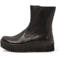 Art for woman. 115311201003_001 Leather Ankle Boots 1531 Brighton black (37), 3 to 5 cm, Laces, Zip, Casual