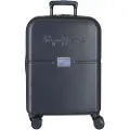 Pepe Jeans unisex. 7698632 Cabin Baggage Accent navy expandable hard sided 55cm black (OSFA), Blue, Casual, ABS / Polycarbonate