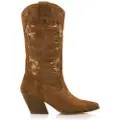 Mustang for woman. 53652 Brown Missouri leather boots -Heel height 5cm (40), 3 to 5 cm, None, Casual