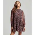 Superdry Tiered Langarmet Kort Kjole