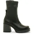 Mustang for woman. 59680 New Oasis Ankle Boots Black (39), 5 to 8 cm, Zip, Casual
