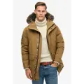 Superdry for man. M5011929A Everest synthetic fur parka brown (L), Casual, Polyester, Sustainable