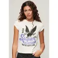 Superdry Embellished Poster Cap Kortarmet T-skjorte