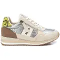 Refresh for woman. 17232901-BEIGE Leather trainers 172329 beige (36), Flat, Suede, Laces, Zip, Casual