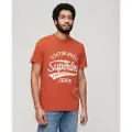 Superdry Copper Label Script Kortarmet T-skjorte