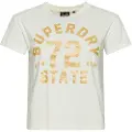 Superdry College Scripted Graphic Kortarmet T-skjorte