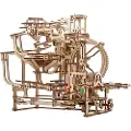 Ugears Mekanisk Modell Av Tre-kulebane Med Trappeheis