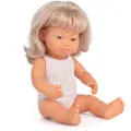 Miniland Blond Dukke Med Downs Syndrom 38 Cm