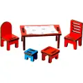 Adlibris Pippi Møbelsett 1 Bord + Stoler Micki