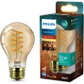 Philips LED Deco Series - LED-filamentlyspære - form: A60 - E27 - 7 W (ekvivalent 50 W) - klasse F - varmt hvitt lys - 2700 K - ravgul
