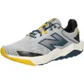 New Balance for man. MTNTRV6 DynaSoft Nitrel v6 grey shoe (46.5), Flat, Laces, Casual