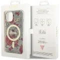 GUESS Guhmp14shcfwsa Iphone 14.15.13 6.1 Zielonykhaki Flower Telefondeksel