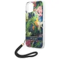 GUESS Guohcp14shflsb Iphone 14.15.13 6.1 Niebieski Flower Strap Telefondeksel