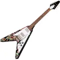 Epiphone Jimi Hendrix "Love Drops" Flying V Inspired by Gibson Custom Ebony