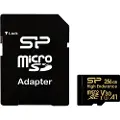Silicon Power Microsdxc High Endurance 256gb V30 + Adapter Sd-kort