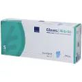 Abena HospiCare Long - Hansker - engangs - størrelse: 6-7 - S - nitrilgummi - blå (en pakke 100)