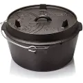 Petromax Dutch Oven ft9 with a flat base, støpejernsgryte
