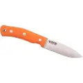 Casström No.10 Swedish Forest knife Sandvik Full Flat G10 kniv, oranssi
