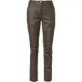 Chevalier Vintage Pants Women Leather Brown 40