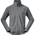 Bergans Hareid Fleecejakke NoHood Herre Aluminium L